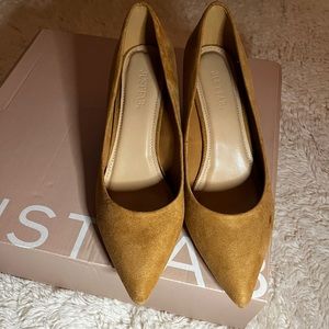 ✨Faux suede JUST FAB pumps 🧡